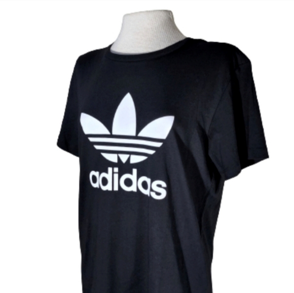 Adidas Trefoil Dress Logo Tee Style Black Size XS - Picture 5 of 14